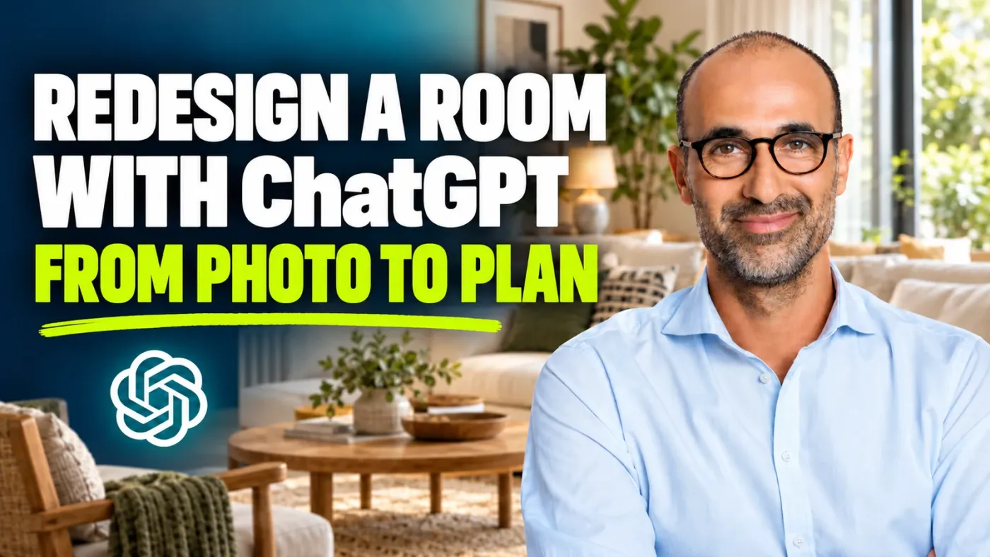 Redesign a Room with ChatGPT: From Photo to Shopping List