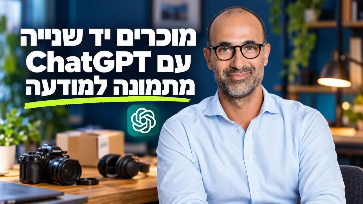 איך למכור חפצים יד שנייה עם ChatGPT: מתמונה למודעה